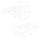 image 4 of Brittany Sofa Bed in Linen Navy Blue | Blue | NAVY | Not provided