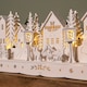 image 5 of 15cm Battery Operated Light up Wooden House Scene with 15 Warm White LEDs