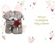 image 2 of Bears Hugging On Your Anniversary Photo Finish Card