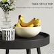 image 3 of Outsunny Round Garden Table, Outdoor Coffee Side Table with Plastic Top