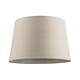 image 1 of Designer Taupe Beige Naturally Textured Linen Lamp Shade in Drum Shape Cream