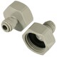 image 4 of SPARES2GO Female Adaptor 1/4" Push Fit x 3/4" BSP for American Fridge Freezer Water Pipe (Pack of 2)