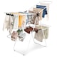 image 1 of COSTWAY Foldable 2 Level Clothes Drying Rack Garment Drying Hanger Height Adjustable