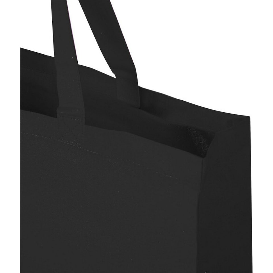 image 1 of Odessa Recycled Cotton Tote Bag - Solid Black - One Size Black