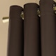 image 4 of OHS Essentials Eyelet Blackout Thermal Curtain Pair - 66x54 inch | Brown