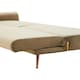 image 3 of Interiors by Premier Hatton Mink Velvet Sofa Bed Brown
