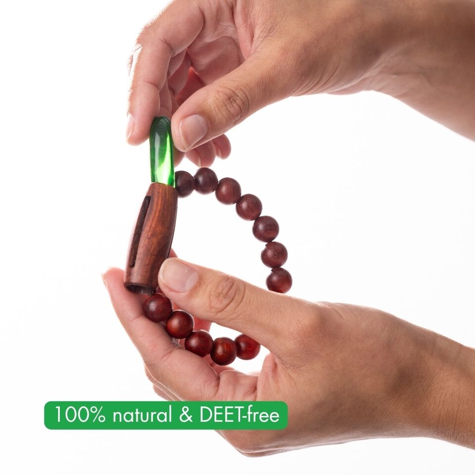 image 1 of Lightweight natural insect repellent bracelet (large)