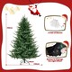 image 5 of COSTWAY 6FT Artificial Christmas Tree Pre-lit Xmas Tree with Warm White LED Lights