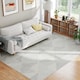 image 2 of HOMCOM Modern Area Rug, Geometric Pattern Non-Slip Washable Rug, Soft Floor Carpet for Living Room, Bedroom, Dining Room, Home Office, 290 x 200 cm, Grey | Grey