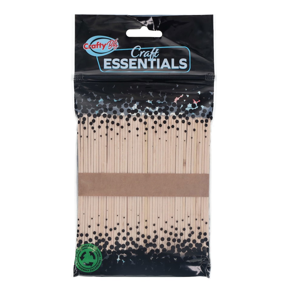image 1 of Pack of 50 Natural Wooden Lollipop Sticks by Crafty Bitz