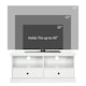 image 6 of HOMCOM TV Stand with Drawers Shelves and Cable Management, for 45" TVs, White