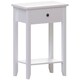image 9 of Vida Designs Windsor 1 Drawer Console Table With Shelf, White