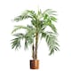 image 1 of 120cm Premium Artificial palm tree with pot with Copper Metal Planter | Green | 4ft