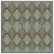image 4 of Green geometric rays (Picture Frame) White | XS