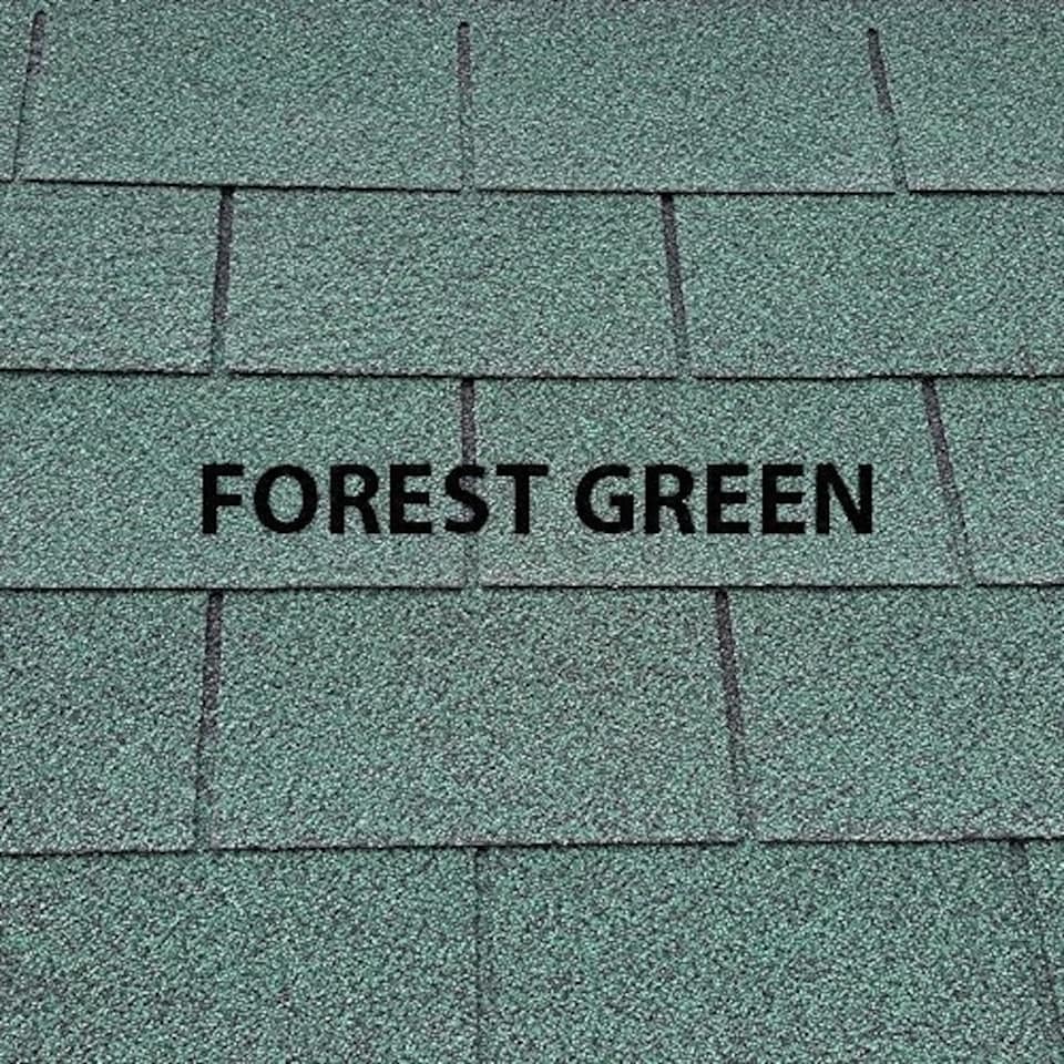 image 1 of Felt Shingle Roof Car Port 3 Post - Wood - L200 x W578 cm - Light Green | Green