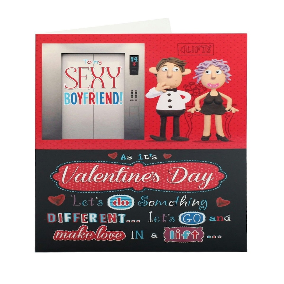 image 1 of Let's Do Something Different Cheeky & Naughty Boyfriend Valentine's Day Card