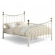 image 1 of Hampstead Traditional Style Metal Bed Frame | White | White & Brass | King