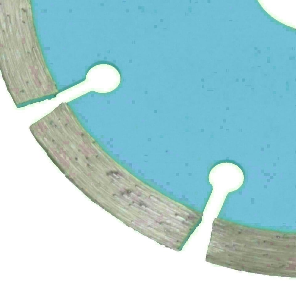image 1 of 115mm 4-1/2in Segmented Diamond Cutting Disc Blade Stone Brick Angle Grinder 2pc