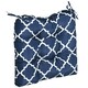 image 9 of Outsunny Set of 2 Chair Cushions Seat Pads w/ Ties Blue for Garden Chairs Blue Blue | Blue