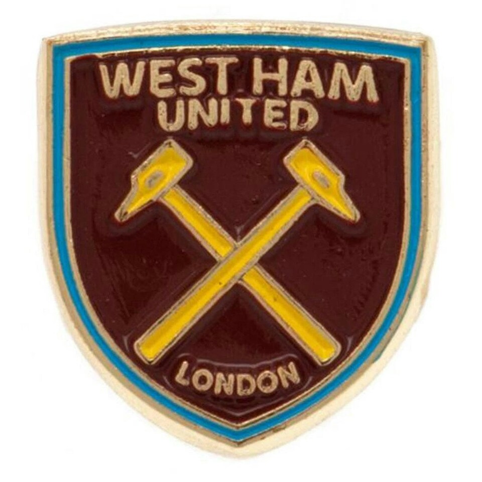 image 1 of West Ham United FC Crest Badge - Brown/White - One Size