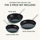 image 2 of GreenPan Evolution Ceramic Non-stick 3 Piece Cookware Set 24cm, 28cm Frying Pan & 28cm Wok