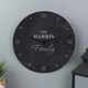image 3 of Personalised Family Slate Clock