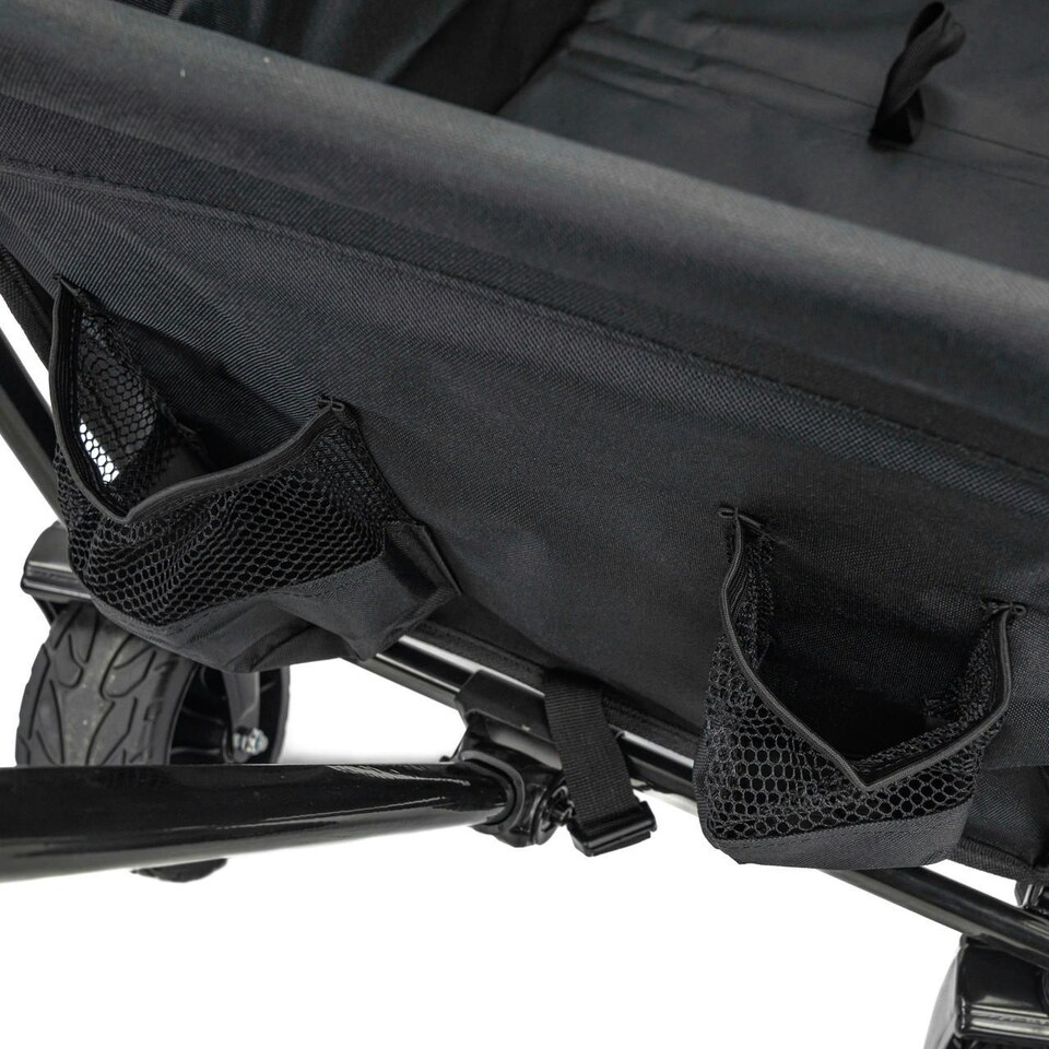 image 1 of GardenTek Garden Festival Trolley / Cart / Wagon Wheels, 120kg Load, 135L Capacity with Brakes | GTW260