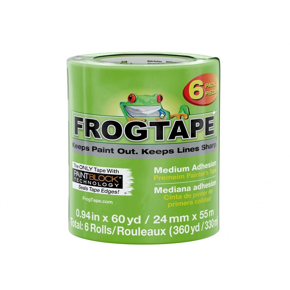 Shurtape Frogtape Multi-surface Masking Tape - Multi Colour - 24mm x 55m, Pack of 6