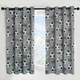 image 1 of OHS Kids Football Blackout Eyelet Curtains, 46x54" - Grey