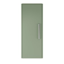Balterley Contemporary Bathroom Wall Hung Single Soft Close Door Tall Storage Unit with 2 Shelves, Fern Green, 1200 x 350 x 250mm