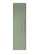 image 1 of Balterley Contemporary Bathroom Wall Hung Single Soft Close Door Tall Storage Unit with 2 Shelves, Fern Green, 1200 x 350 x 250mm
