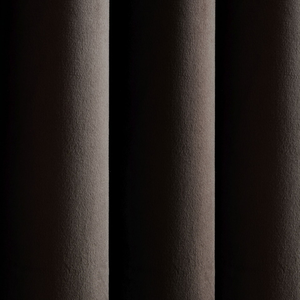 image 1 of Catherine Lansfield Super Thermal Blackout Matt Velour Eyelet Curtains