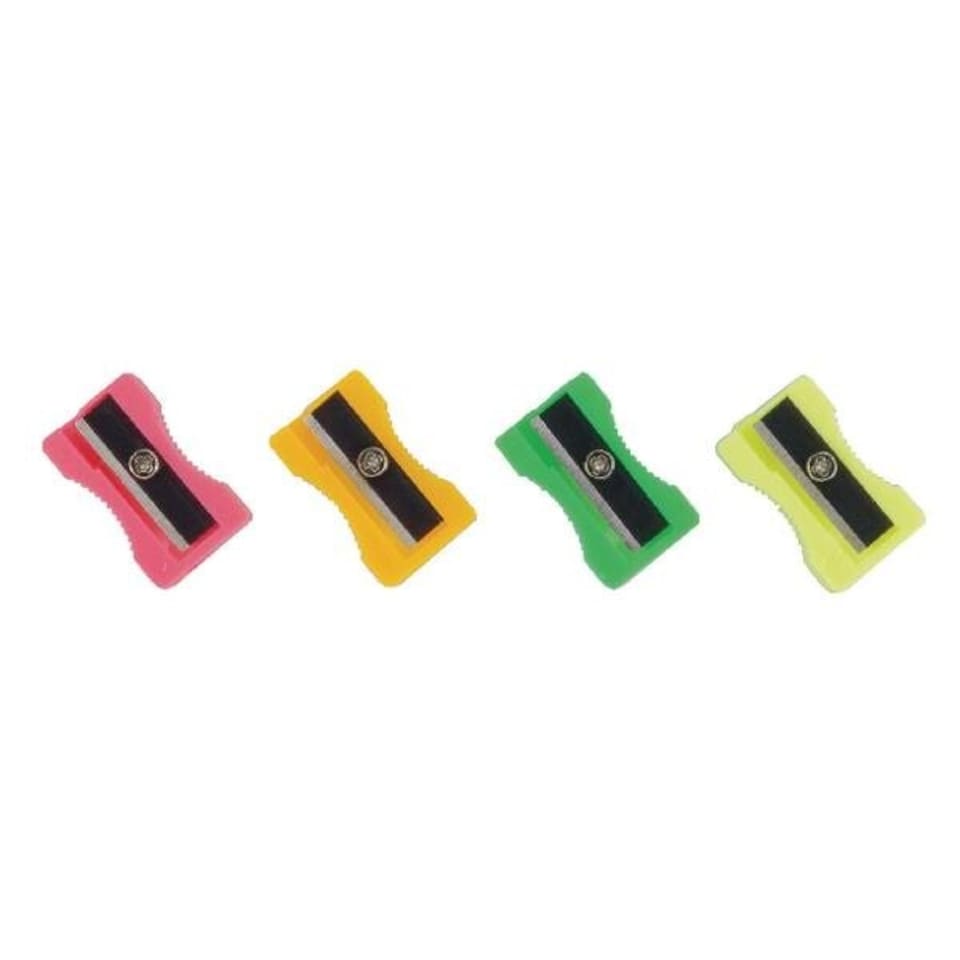 image 1 of Plastic Pencil Sharpeners Assorted (Pack of 100)