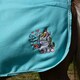 image 5 of Rhinegold Unicorn Embroidered Fleece Rug Blue | Colour: Aqua
Size: 3ft 9