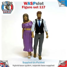Trackside Unpainted Figures Couple Walking  x 2 Scenery Set 117 1:32 Wasp