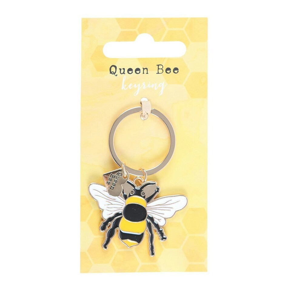 image 1 of Queen Bee Enamel Keyring