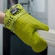 image 3 of Steam Stop™ Waterproof Silicone Single Oven Glove Green
