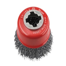 Faithfull X-LOCK Wire Cup Brush 75mm M14x2, 0.30mm Steel Wire