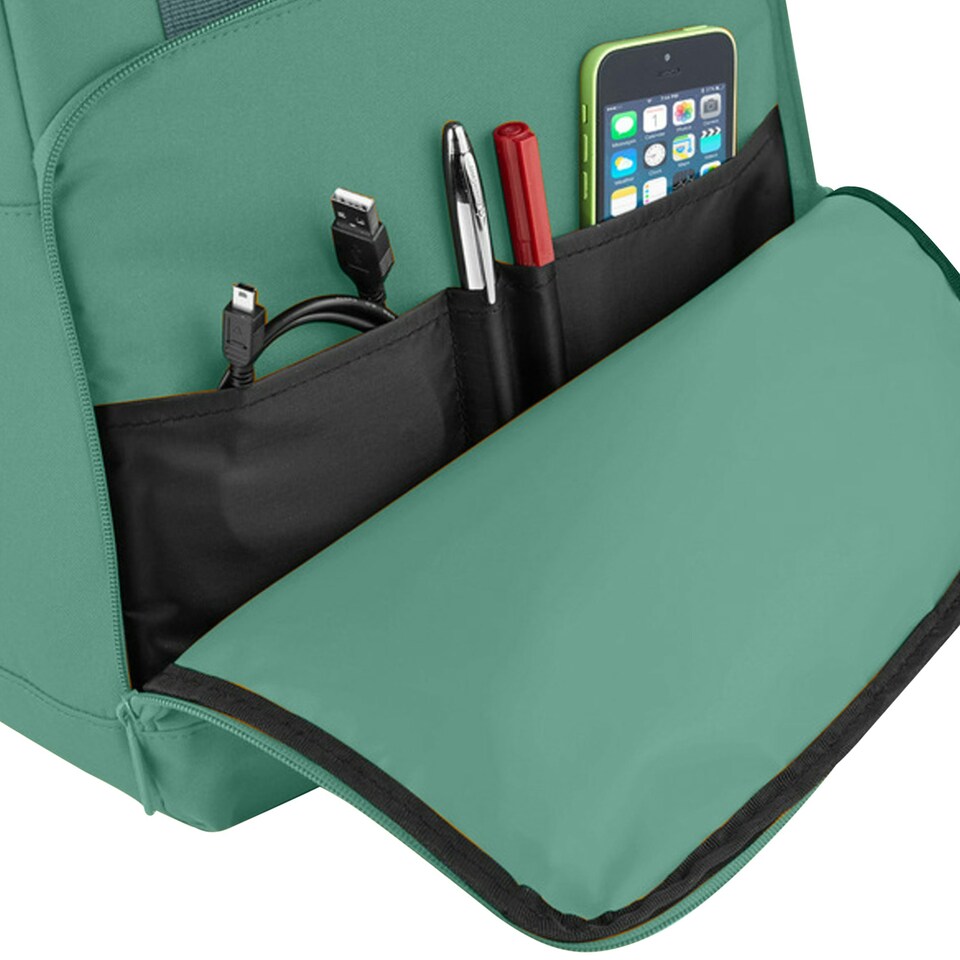 image 1 of BagBase Twin Handle Roll-Top Backpack - Sage Green - One Size