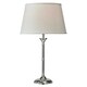 image 1 of Jasmin - 52cm Chrome Table Lamp with Ivory Shade Chrome | White
