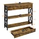 image 3 of Yaheetech Vintage Wooden Console Table with 1 Drawer