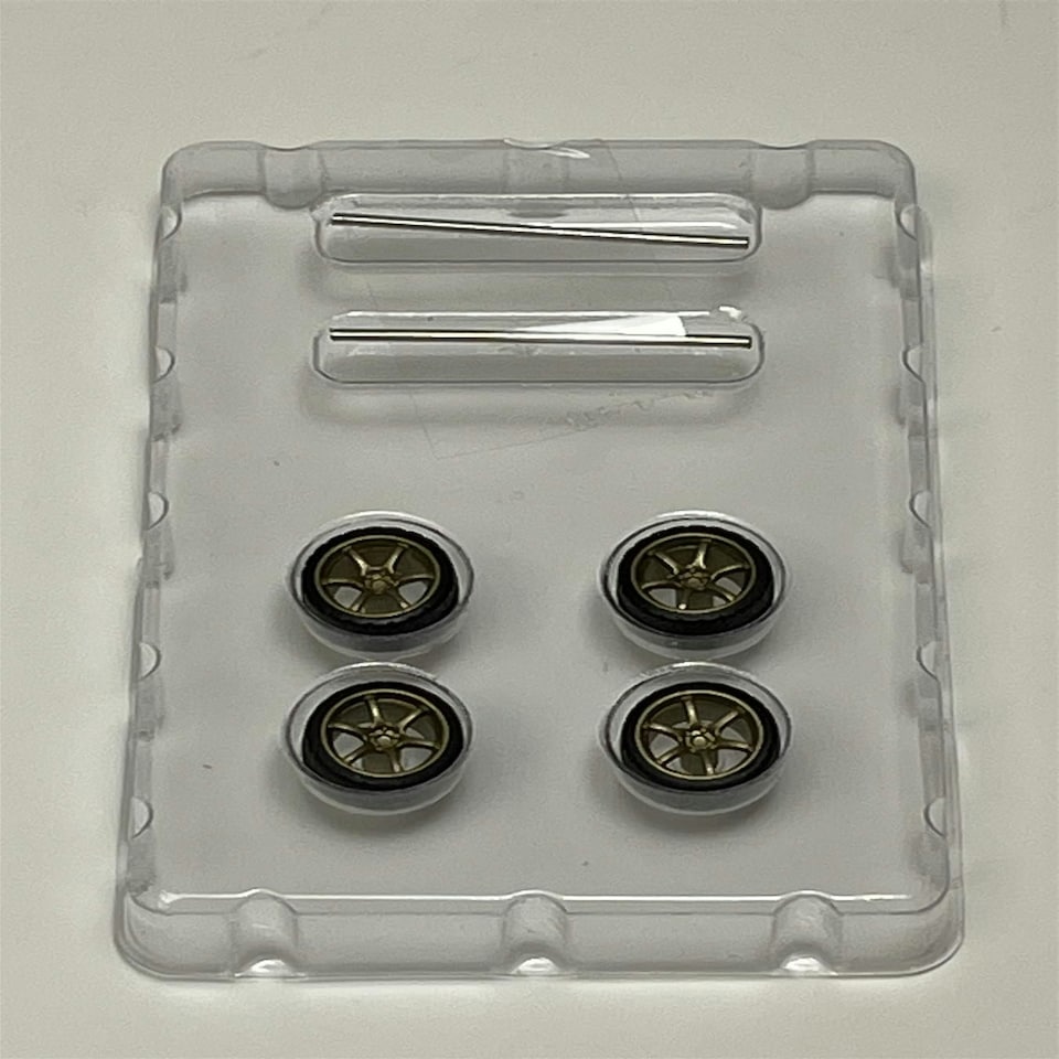 image 1 of BNDS Custom Wheel Parts Wheel and Tyre Set Bronze 1:64 MOT Hobby BC26404SRB