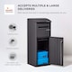 image 6 of Smart Parcel Box® Extra-Large Slanted Top Front Access Black | Black | 1