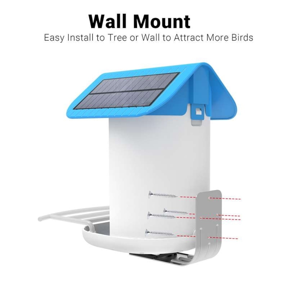 image 1 of Callow Smart Bird Feeder with WI-FI Camera Solar power and AI Bird Recognition