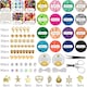 image 2 of Desire Deluxe Bracelet Necklace Making Kit - Clay Beads Friendship Jewellery - Letters and Crafts Making Kit - Elastic Rubber Pendants for Girls (6084 pieces)