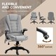 image 8 of Vinsetto Office Chair w/ Heating 6-Point Massage Relaxing Reclining Grey