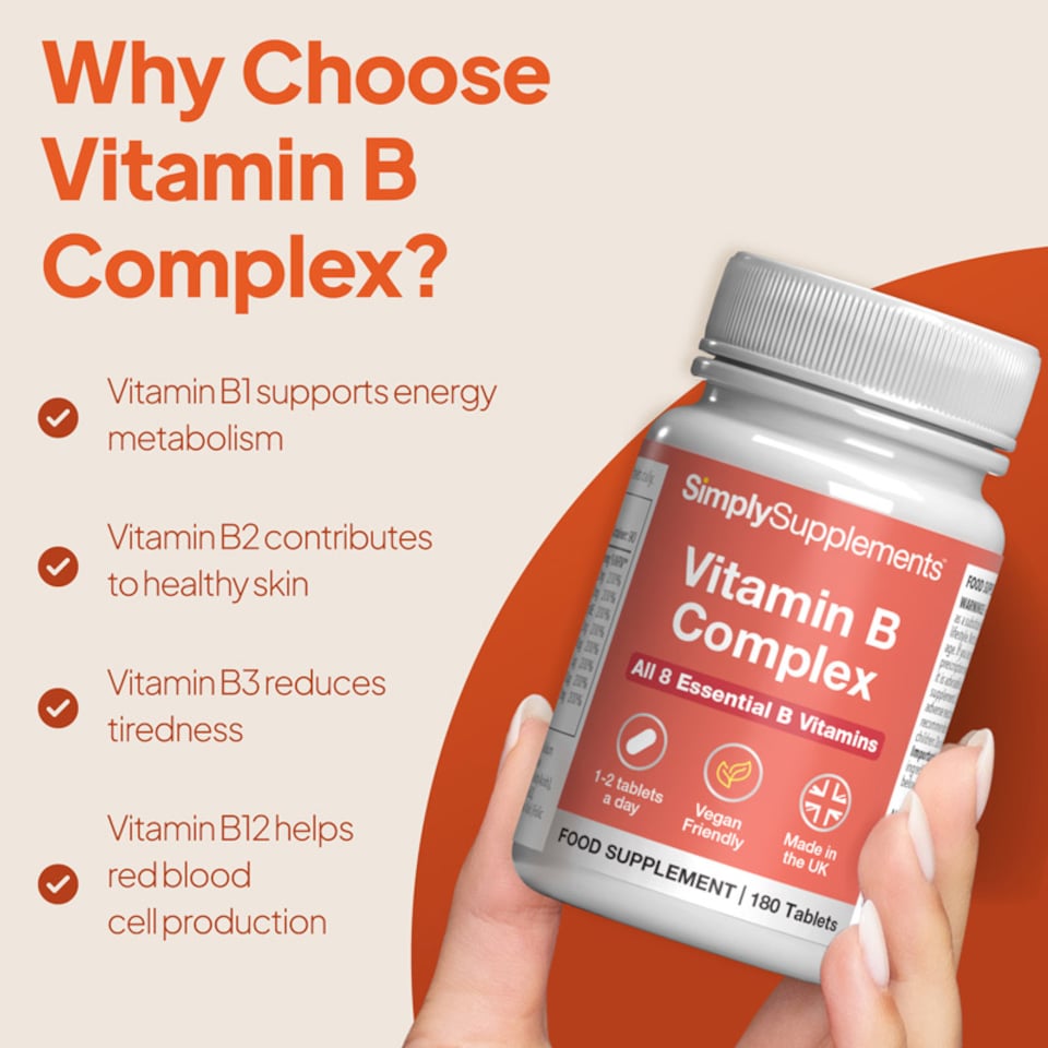 image 1 of Vitamin B Complex - 180 Tablets