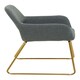 image 4 of Interiors by Premier Grey Dining Chair, High Quality Kitchen Chair, Back & Arm Support Fabric Chair, Easy to Clean Armchair