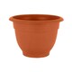 image 3 of Bell Pot 4x 48cm Round Plastic Garden Planter Orange