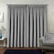 image 5 of Oxford Grey Velvet Curtains 90 x 90 inch (229 x 229 cm) 100% Blackout Pencil Pleat Thermal Noise Reducing Curtains for Bedroom and Living Room
